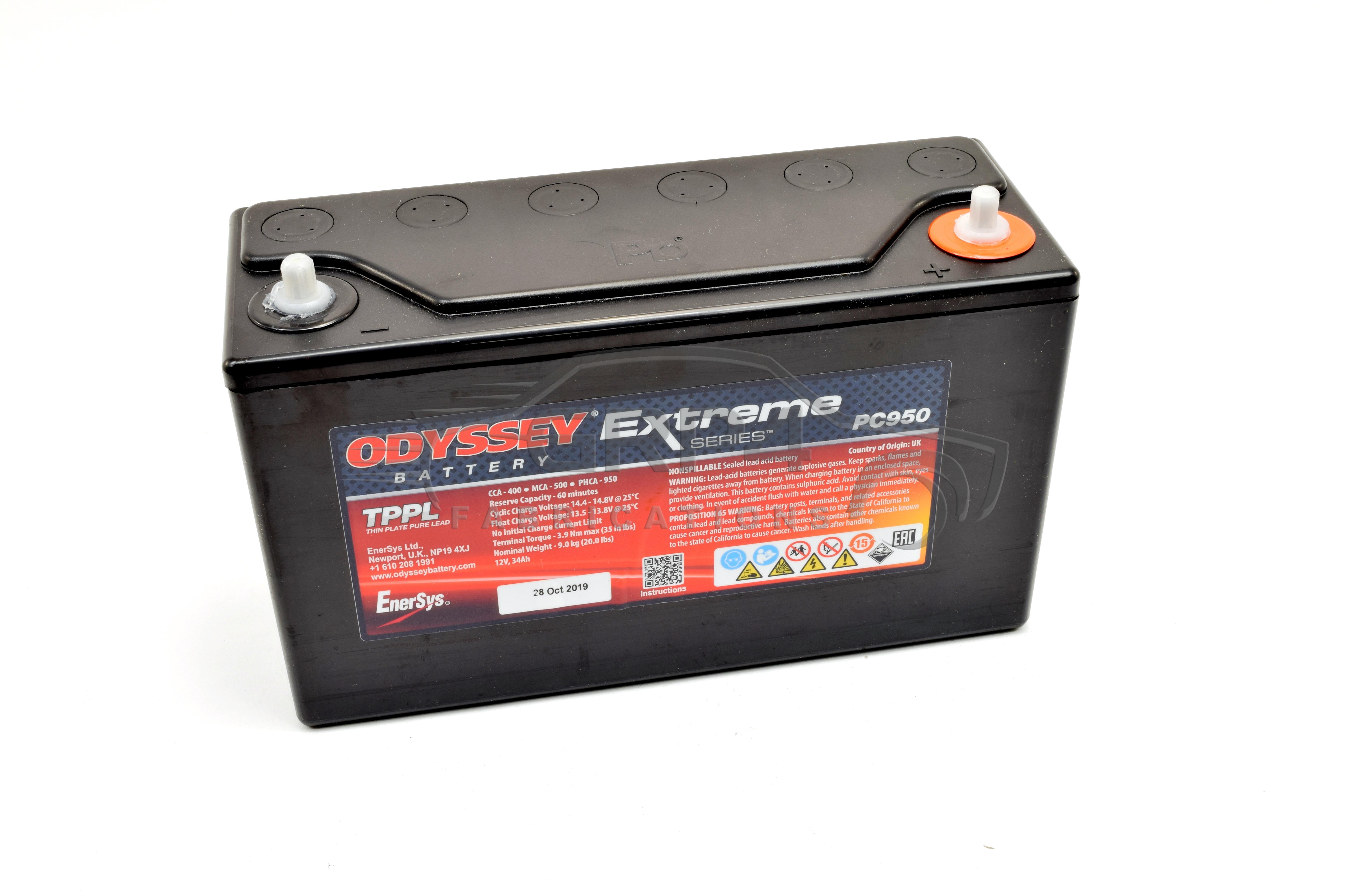 Odyssey deals extreme battery